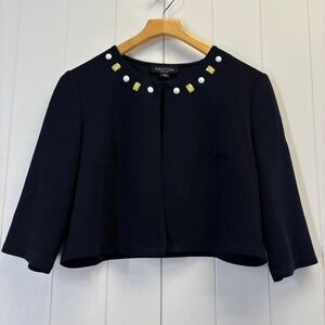 Perceptions New York Women Career Old Money Bolero Shrug Jacket Size XL Formal